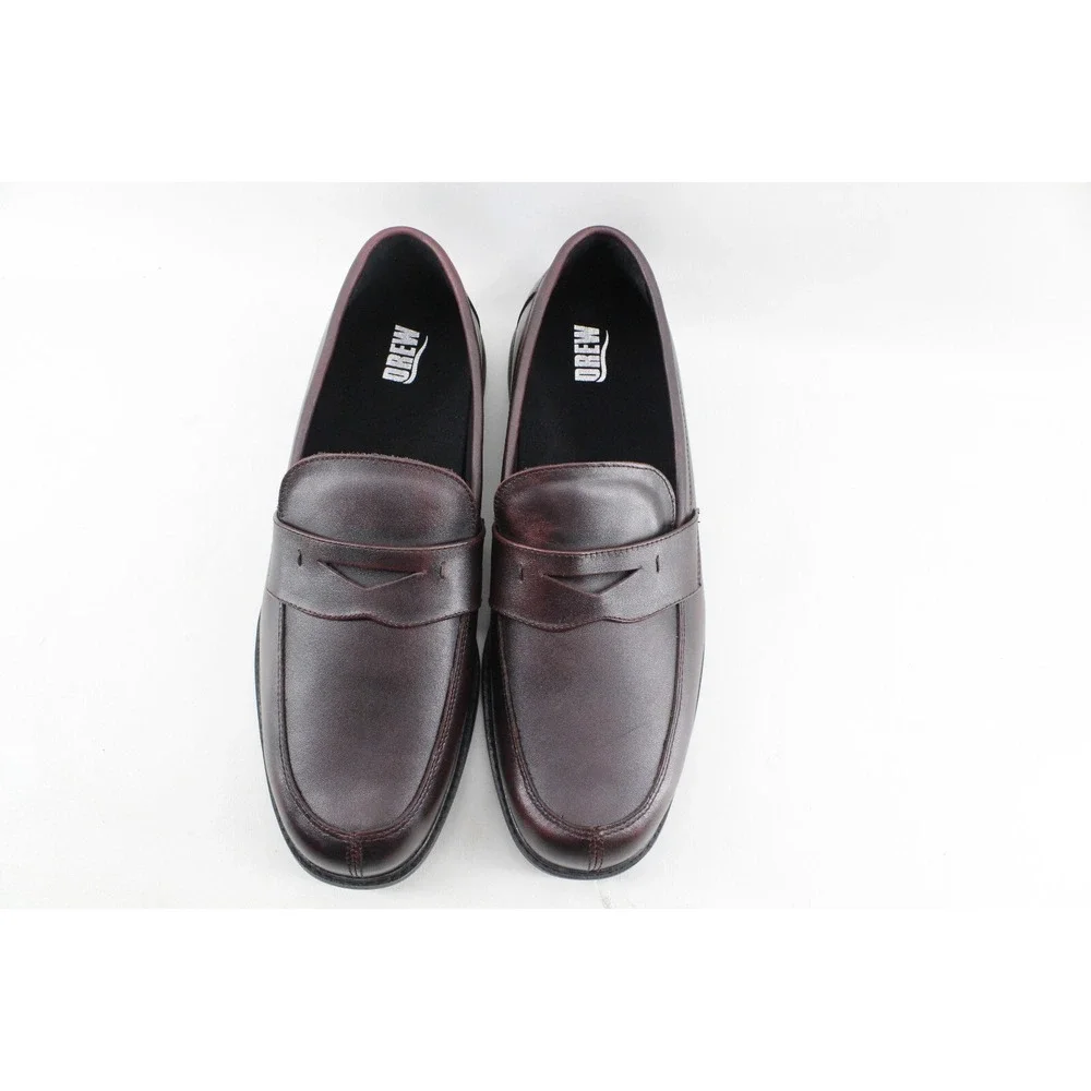 Drew Essex Men's 12 6E Classic Penny‎ Loafer Burgundy Leather Therapeutic shoes